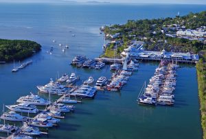 Arial photo of Crystalbrook Superyacht Marina Port Douglas