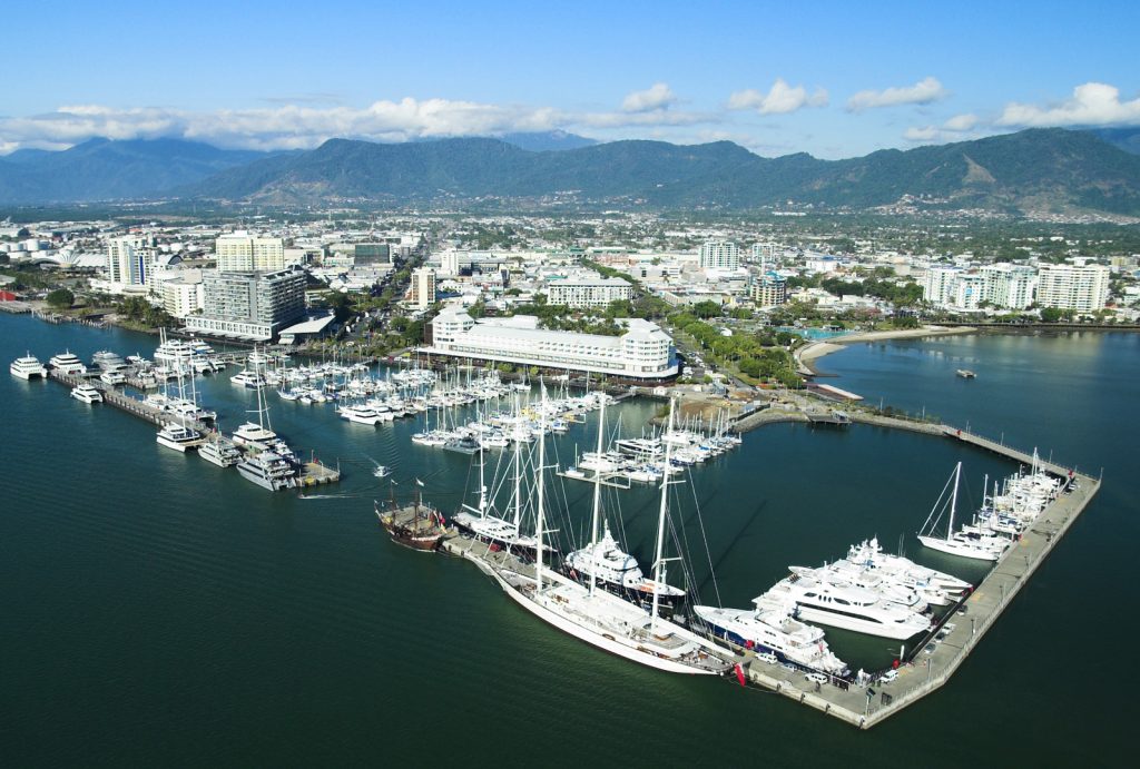 Arial photo of Marlin Marina Cairns