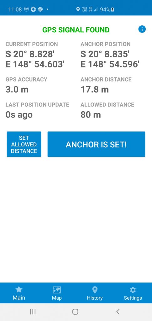 Anchor Lite anchor watch App